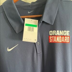 Nike Men's XL Syracuse University Polo “Orange Standard” NWT